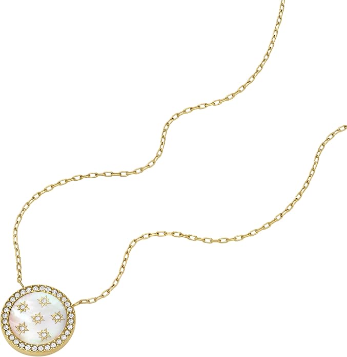 Fossil Women's Gold-Tone Stainless Steel Pendant Chain Necklace for Women