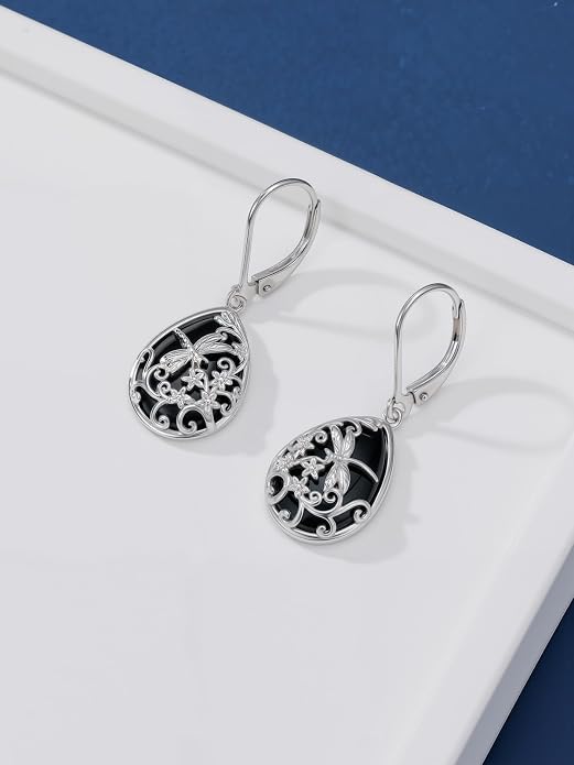 Dorunmo 925 Sterling Silver Western Dangle Earrings for Women Bohemian Earrings Hypoallergenic Christmas Jewelry Gifts for Women