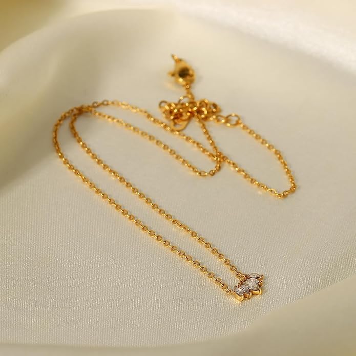 Unisex Celestial Gold Pendant Necklaces, Sun/Moon/Star/Angle Celestial Elements Unisex Choker Gold Lover Chains for Men and Women Jewelry