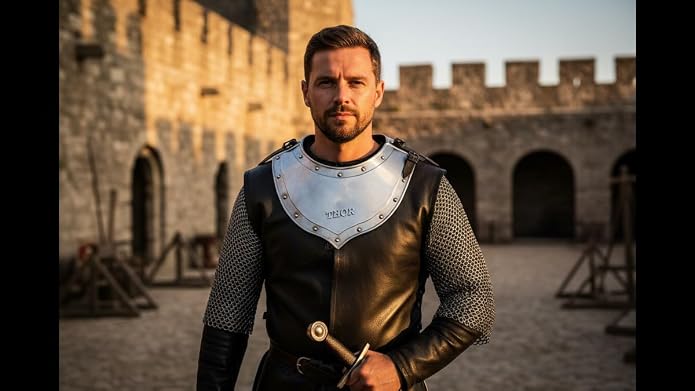 THOR INSTRUMENTS Armor Medieval Handmade Gorget Plated Neck Collar 18g Steel Rustic Vintage Home Decor Gifts