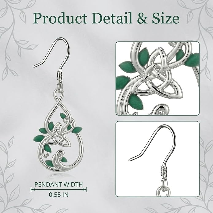 Silver Earrings Women Dangle Filigree/Abalone Shell/Turquoise Cowgirl Earrings Cat/Hummingbird/Chicken/Celtic Knot/Butterfly Jewelry Birthday Gifts for Women
