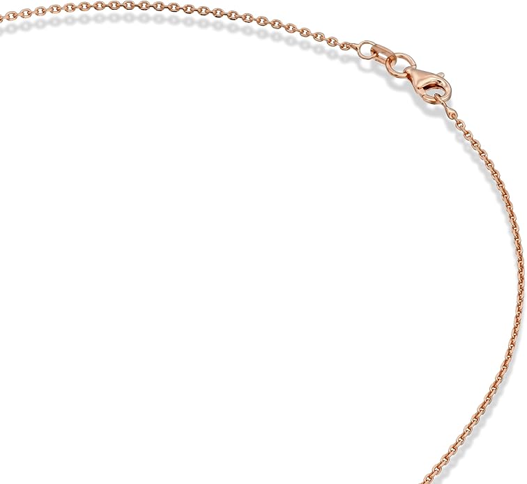 PAVOI 22K Gold Plated Chain Necklace For Women | Italian Solid 925 Sterling Silver Necklace for Men | Cuban Link, Rope, Snake & Rope Diamond-Cut Herringbone | Trendy Unisex Jewelry