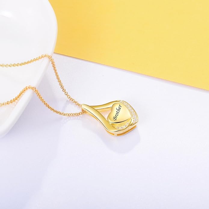Cremation Jewelry 925 Sterling Silver Teardrop Urn Necklace for Ashes Heart Shape Memorial Keepsake Pendant for Human Ashes for Women Gift