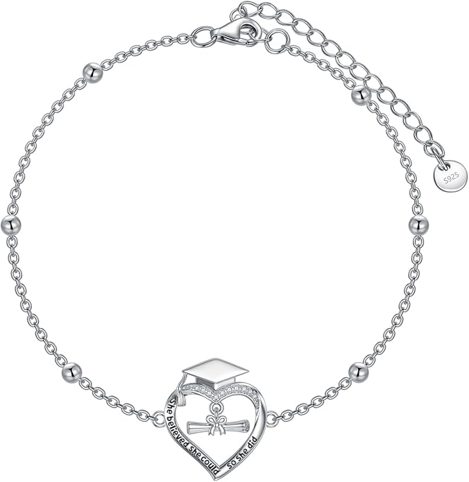 VONALA Witches Knot/Compass/Dragonfly/Clover Bracelet Sterling Silver Adjustable Charm Bracelet Summer Beach Foot Chain Jewelry for Women Gifts