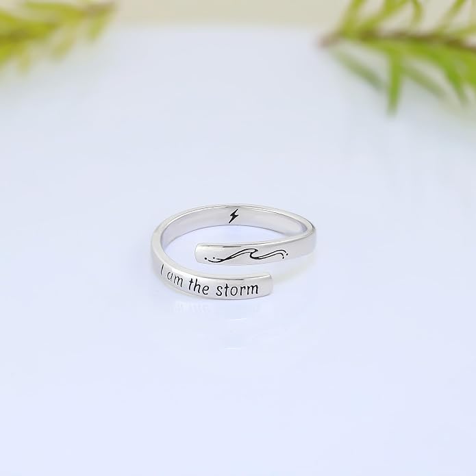 925 Sterling Silver Inspirational Rings for Women Hope Rings Encouragement Jewelry