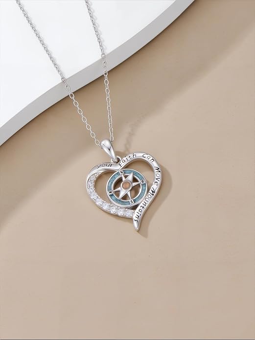 Midari Ocean Necklace 925 Sterling Silver Flamingo Mama Bear Dolphin Penguin Sea Turtle Axolotl Desert Cactus Nautical Rudder Tropical Palm Compass Wave Pendant Boho Jewelry Gifts for Women Men
