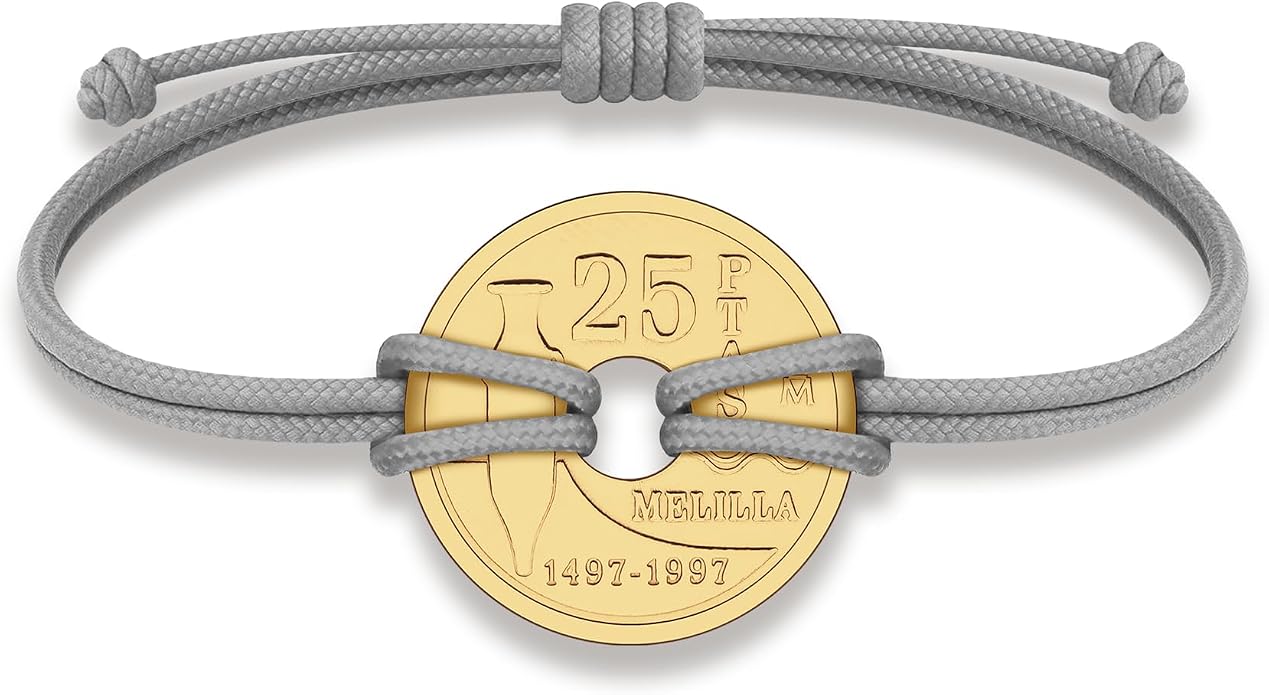 HOBBY OF KINGS Good Luck Coin Bracelet | 18k Gold Plated Wristband | Handmade Jewelry for Collectors and History Lovers