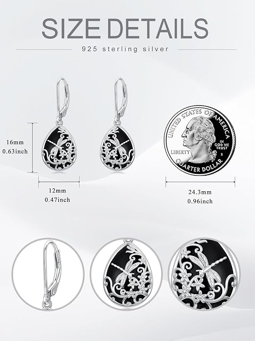 Dorunmo 925 Sterling Silver Western Dangle Earrings for Women Bohemian Earrings Hypoallergenic Christmas Jewelry Gifts for Women