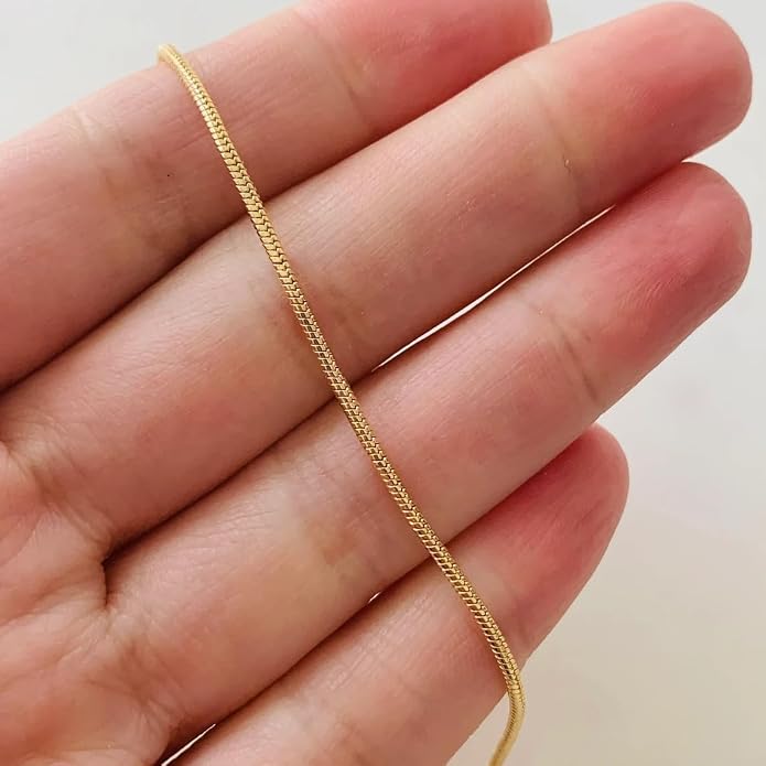 18K Gold Plated Bracelet for Women Dainty Gold Pearl Beaded Bracelets Minimalist Layering Link Chain Bracelets Stackable Trendy Jewelry