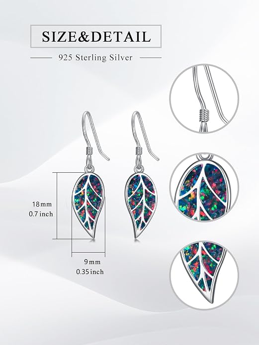 Animal/Leaf/Gothic Dangle Earrings 925 Sterling Silver Animal/Leaf/Gothic Dangle Drop Earrings Easter/Halloween/Christmas Jewelry Gifts for Women Her