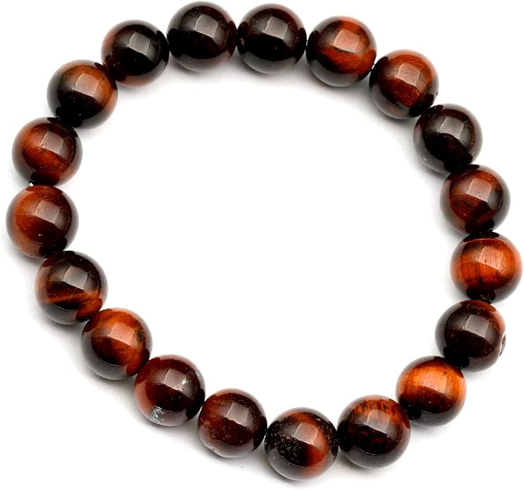 Natural Gemstone Beaded Stretch Bracelet for Men & Women | Handmade 8mm Stone Jewelry | Zodiac Chakra Elastic Bracelet | Meaningful Gift Collection