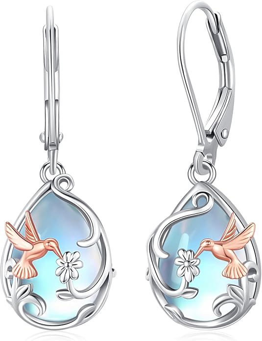 Aniu Tree of Life Earrings for Women Turquoise Malachite Teardrop Dangle Earrings for Women Sterling Silver Anniversary Birthday Drop Dangle Earrings Jewelry Gifts