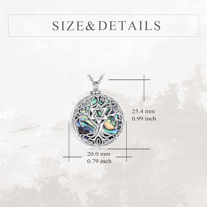 YFN Tree of Life Necklace Sterling Silver Celtic Knot Tree Pendant Jewelry Gifts for Women Men