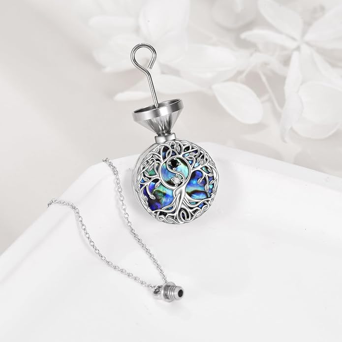 YFN Tree of Life Necklace Sterling Silver Celtic Knot Tree Pendant Jewelry Gifts for Women Men