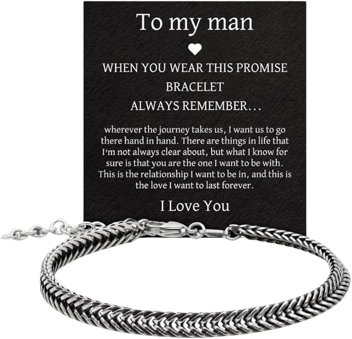 Galis Chain Bracelets For Men - Premium Stainless Steel, Silver, Gold Plated Non Tarnish - Mens Jewelry, Fathers Day Gift