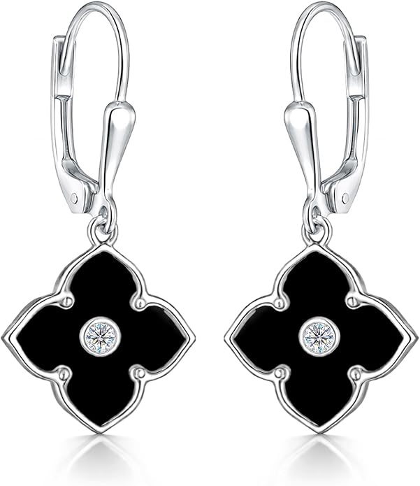 LeCalla Women's Drop & Dangle Earrings | 925 Sterling Silver Leverback Earrings | Lightweight Teardrop Lever Back Drop Dangle Earring for Women