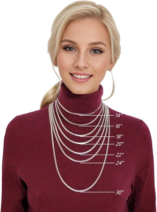Herringbone Chain 316L Stainless Steel 14,16,18,20,22,24,27,30 inches Necklace for Men and Women in Gold, Silver Tone