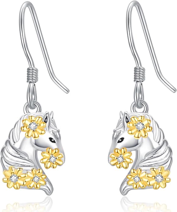Dreamboat Cute Animal Dangle Drop Earrings for Women 925 Sterling Silver Hypoallergenic Animals Hook Earring Birthday Party Jewelry Gifts for Sensitive Ears