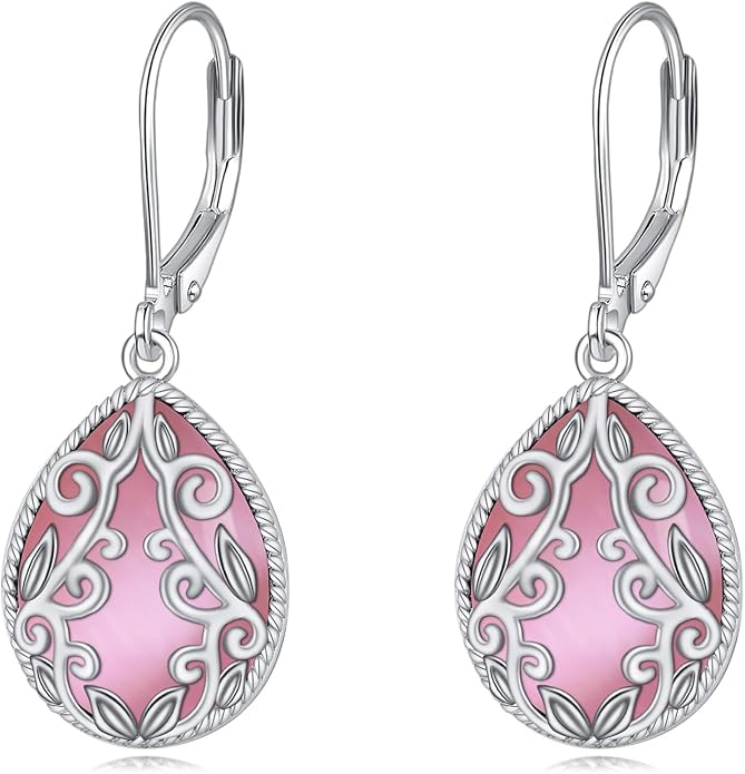 Teardrop Earrings Sterling Silver Filigree Irish Celtic Teardrop Drop Earrings Jewelry Gifts For Women
