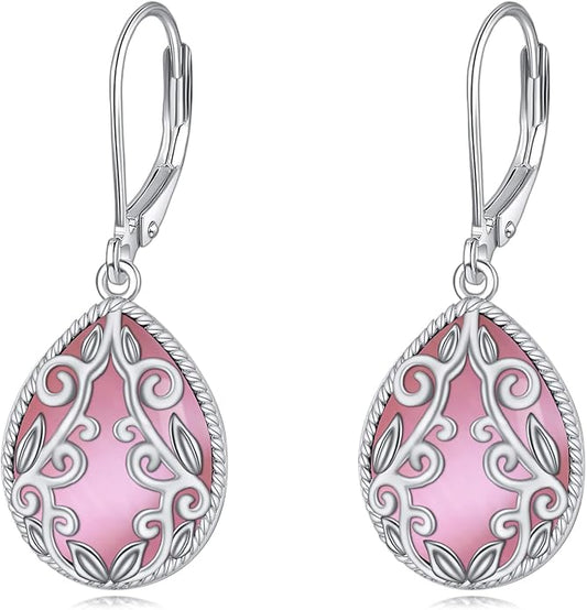Teardrop Earrings Sterling Silver Filigree Irish Celtic Teardrop Drop Earrings Jewelry Gifts For Women