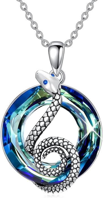 Dragonfly Necklace 925 Sterling Silver Dragonfly/Sunflower Bee Pendant Necklace Dragonfly with Blue Circle Crystal Dragonfly Jewelry Gifts as Holiday Christmas Gifts for Women