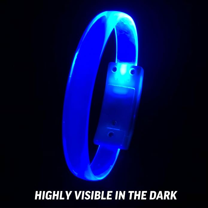 12 Magic Band Pack | Glow in The Dark | Flashing Light up for Concerts | Running Lights for Runners | Glow in The Dark Bracelets | Led Bracelet