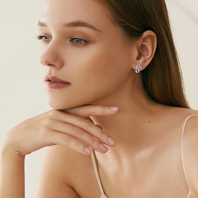 PROESS Sword/Lotus/Hummingbird/Squirrel/Cow Earrings Skull Stud Earrings 925 Sterling Silver Earrings Birthday Christmas Jewelry Gifts for Women Men