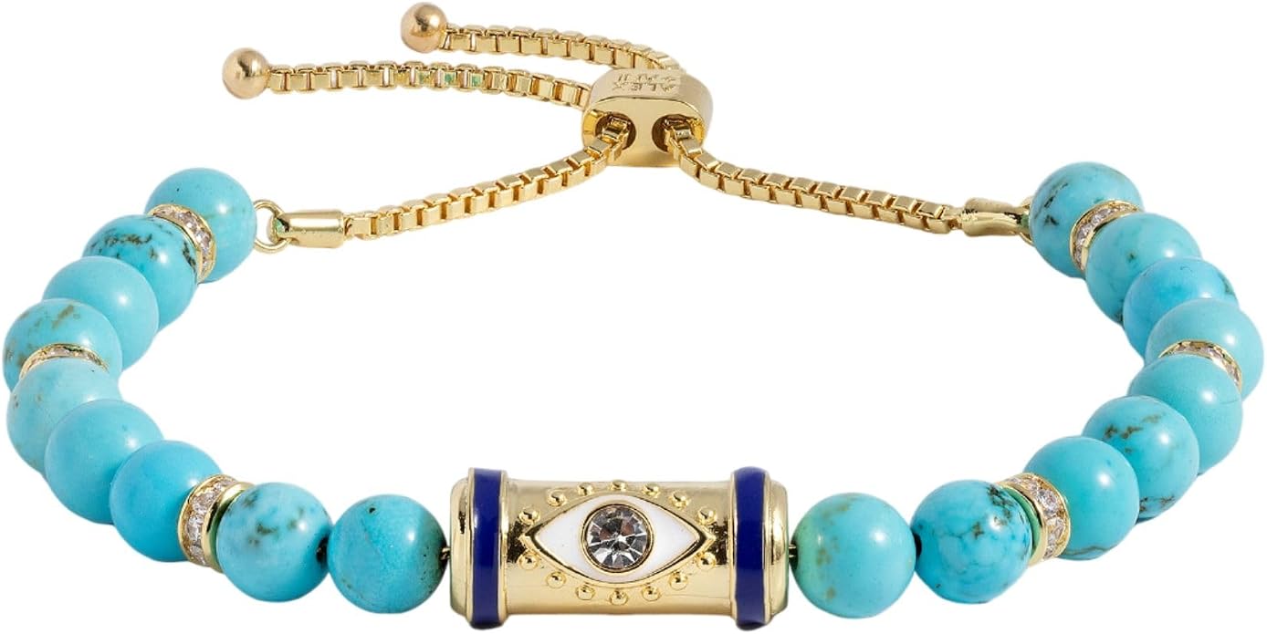 Alex and Ani Evil Eye Bracelets - Sapphire & Crystal Stones, Nickel-Free, Radiant Evil Eye Jewelry for Women