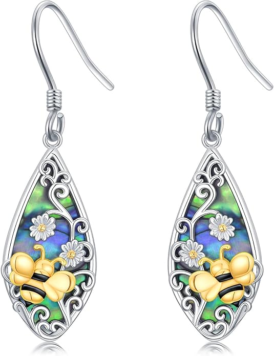 Seiyang Dangle Earrings 925 Sterling Silver Animal/American Flag/Turquoise Dangle Drop Earrings Jewelry Gifts for Women