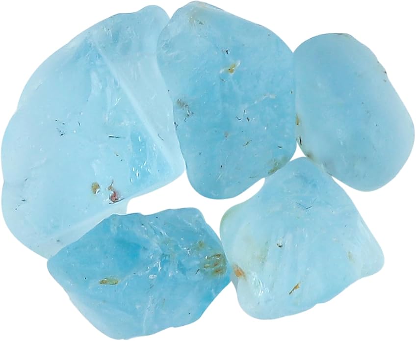 5pcs, Wholesale Raw Natural Gemstones and Crystals, Assorted Rough Stones, Bulk Loose Rock Supplies, DIY Crafts-Jewelry Making, Wire Wrapping, Gem Collection