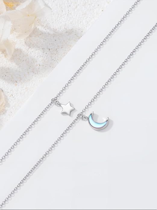 Midari Ocean Necklace 925 Sterling Silver Flamingo Mama Bear Dolphin Penguin Sea Turtle Axolotl Desert Cactus Nautical Rudder Tropical Palm Compass Wave Pendant Boho Jewelry Gifts for Women Men