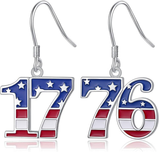 S925 Sterling Silver Trendy Dangle Drop Stud Loops Hoop Earrings for Women Jewelry Cuban Link