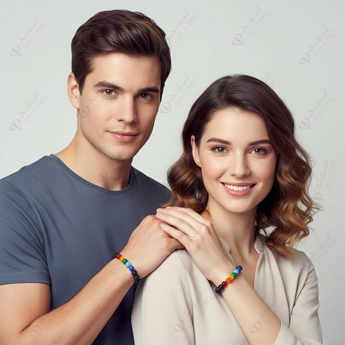 Arihant Gems And Jewels Reiki/Yoga Healing Crystal Stretchable Bracelet,100% Natural And Certified, Astrological Gemstone, Unisex Both For Men & Women - (8 Mm)