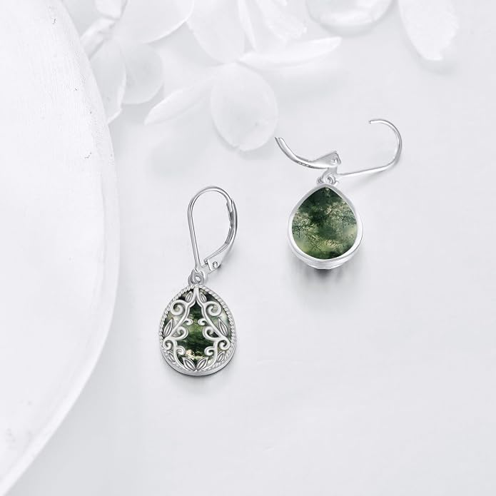 Teardrop Earrings Sterling Silver Filigree Irish Celtic Teardrop Drop Earrings Jewelry Gifts For Women