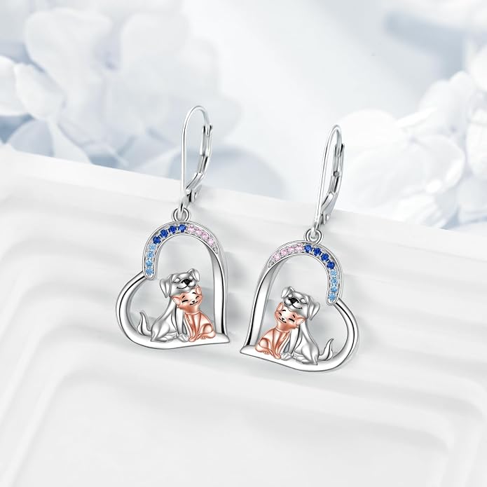 Butterflygold/Cat/dog/Dragonfly/Orca/Bee/Amber/Axolotl/Toothless/Hedgehog/Dragon/Snake/Horse/Mushroom/Anime/Dragonfly Earring for Women Sterling Silver Animals Drop Earring Jewelry Hypoallergenic (silver-butterfly)