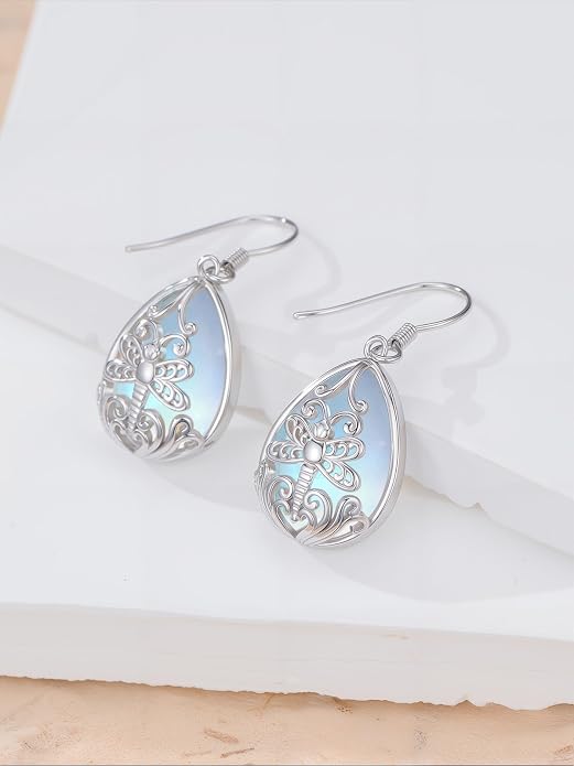 Midari Heart Dangle Earrings 925 Sterling Silver Leverback Drop Earrings Teacher Music Art Jewelry Gifts for Women Students Apple/Guitar/Palette/Note Design
