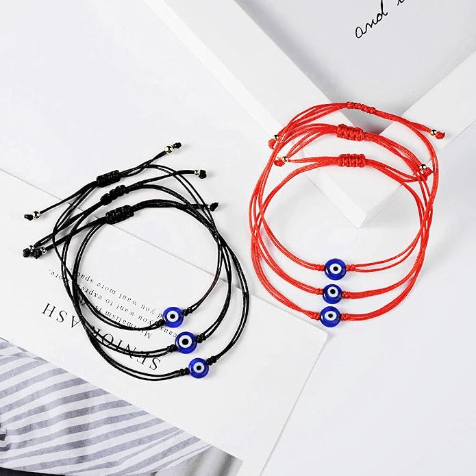 BOCHOI Evil Eye Bracelet for Women Good Luck String Bracelet Kabbalah Protection Friendship Wish Bracelet Jewelry for Girls Girlfriend Wife Mother Daughter
