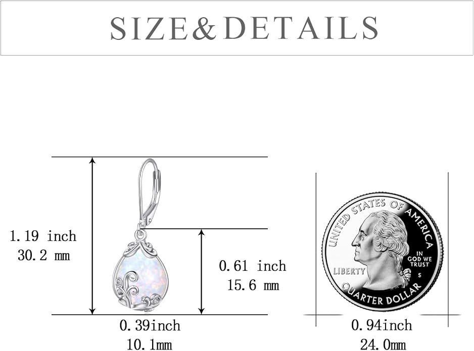 Celtic Filigree Earrings for Women Gemstone Jewelry Gifts