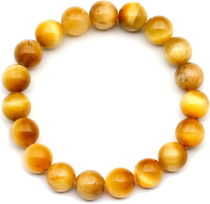 Natural Gemstone Beaded Stretch Bracelet for Men & Women | Handmade 8mm Stone Jewelry | Zodiac Chakra Elastic Bracelet | Meaningful Gift Collection