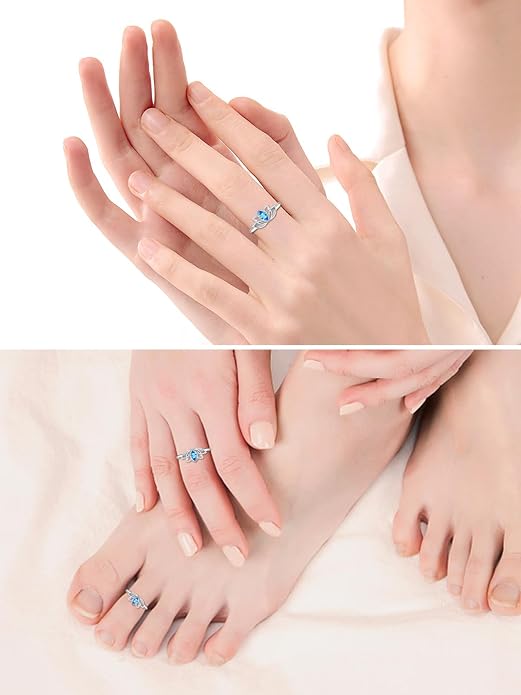 Midari Toe Rings for Women 925 Sterling Silver Hypoallergenic Adjustable Open Band Ring for Women Summer Beach Open Toe Jewelry Foot Jewelry