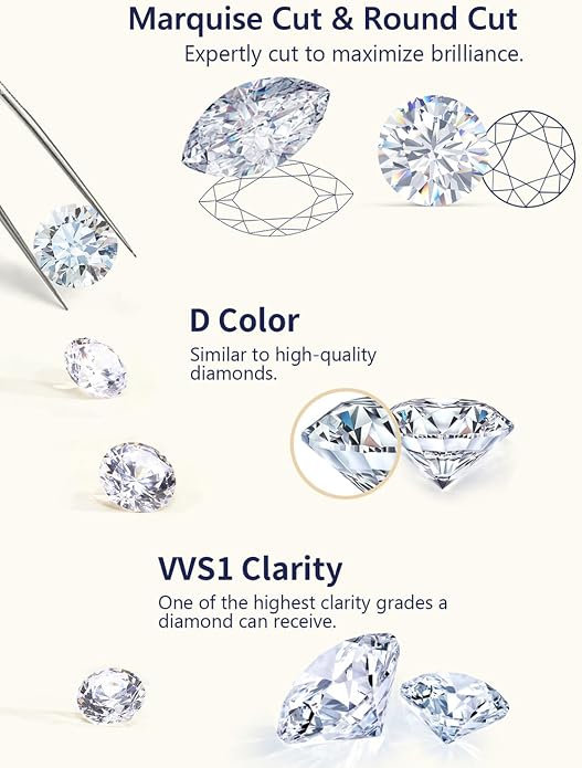Moissanite Flower/Butterfly/Star Pretty Open Ring for Women, Adjustable Ring, Solid 925 Sterling Silver with Gold Plated, Stackable Ring, Birthday Valentines Anniversary Mothers Day Ideal Gift for Her