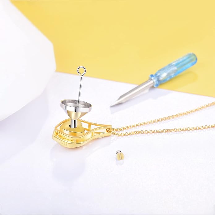 Cremation Jewelry 925 Sterling Silver Teardrop Urn Necklace for Ashes Heart Shape Memorial Keepsake Pendant for Human Ashes for Women Gift