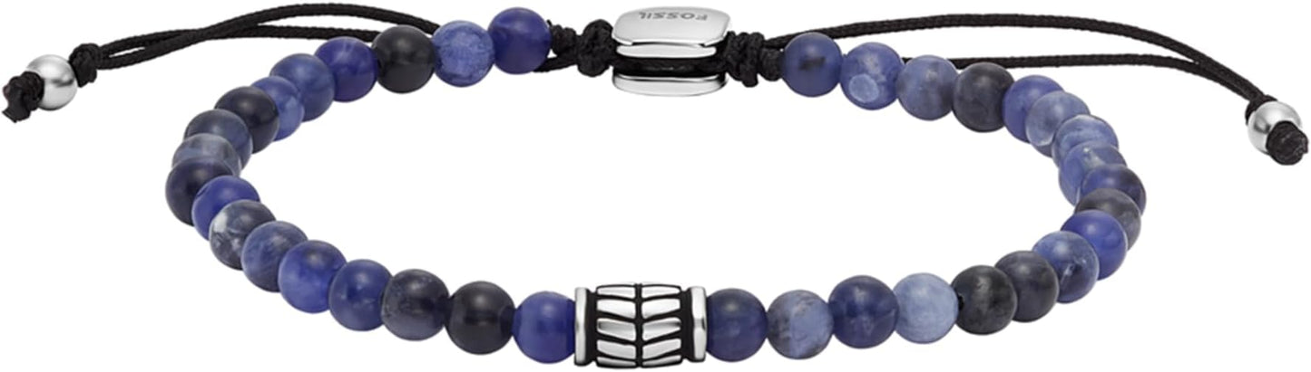 Fossil Men's Stainless Steel and Genuine Leather and/or Beaded Bracelet for Men