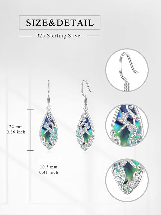 Seiyang Dangle Earrings 925 Sterling Silver Animal/American Flag/Turquoise Dangle Drop Earrings Jewelry Gifts for Women