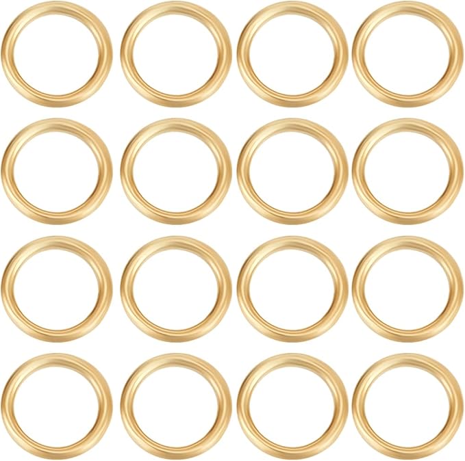 Beebeecraft 20Pcs 5mm Close Jump Rings 14K Gold Filled Brass Tarnish Resistant Round Small O Ring Connectors Closed Jump Ring Findings for Jewelry Making Earring Necklace Bracelet Supplies DIY Crafts