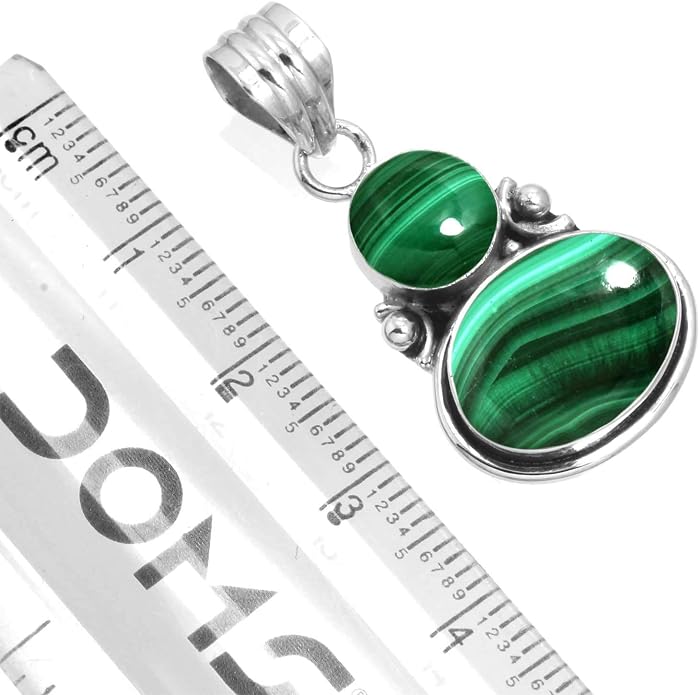 Handmade Genuine 925 Sterling Silver Pendant Necklace Natural Gemstone Crystal, Lapis, Onyx, Amber Oval Round Boho Jewelry For Women