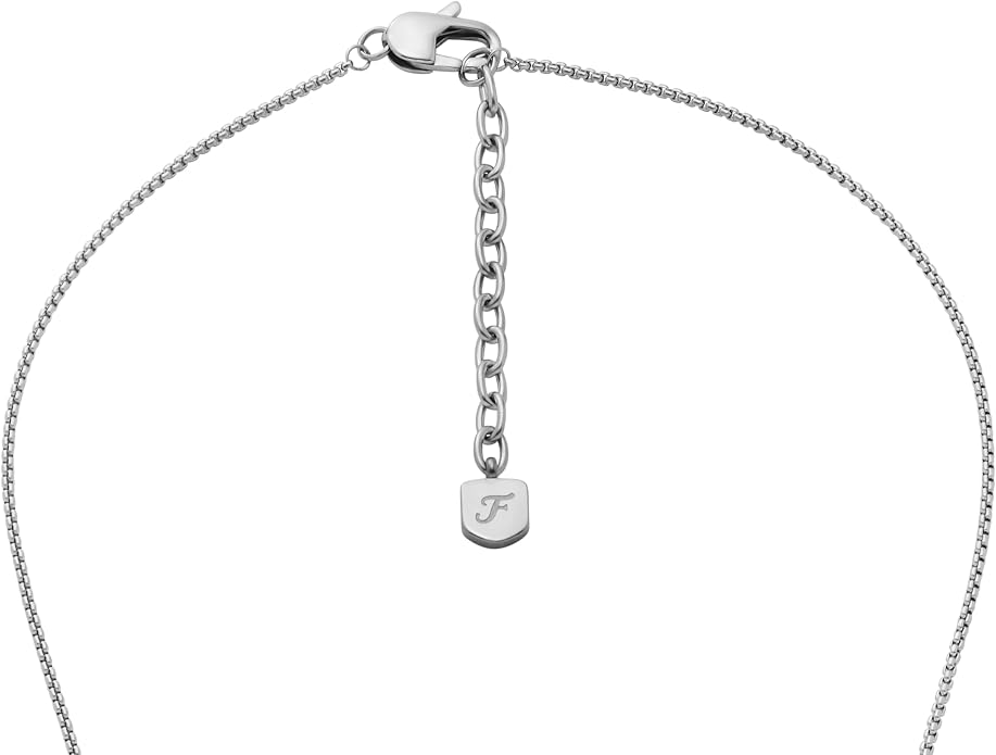 Fossil Men's Stainless Steel or Leather Necklace for Men
