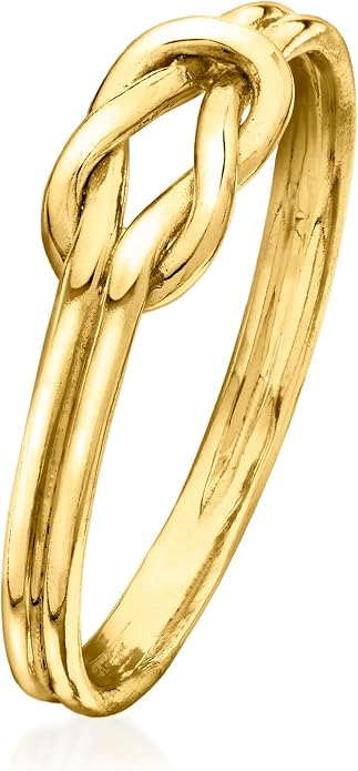 Pure Collection by Ross-Simons 18kt Gold Over Sterling Knot Ring
