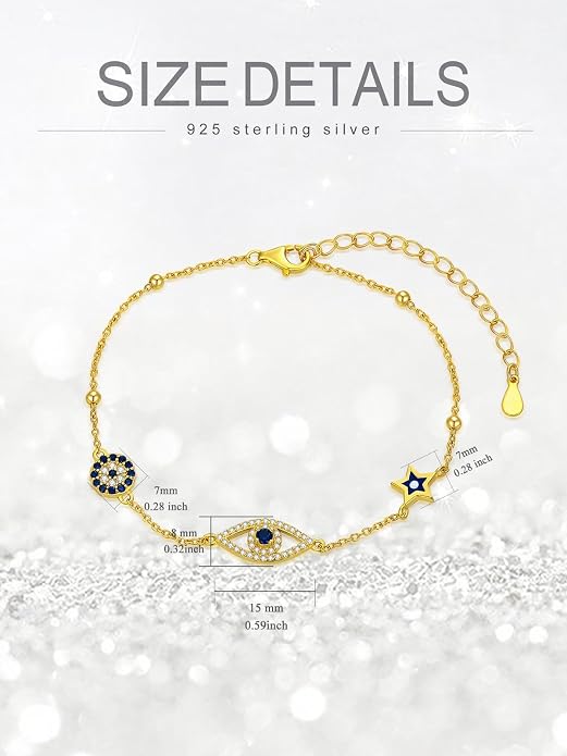 Ankle/Bracelet for Women Sterling Silver Sea Turtle/Butterfly/Mustard Seed/Sister/Sunflower/Elephant Gifts for Birthday Summer Beach Jewelry for Mom Wife Daughter Friend