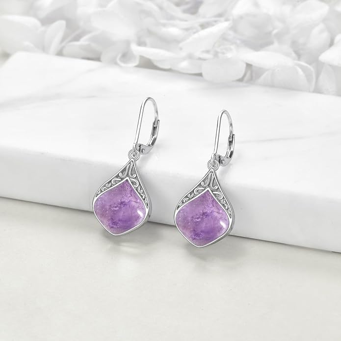 Teardrop Earrings Sterling Silver Filigree Irish Celtic Teardrop Drop Earrings Jewelry Gifts For Women